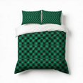 thumbnail image 1 of Shamrock Or Green Clover Leaves Pattern Bedding Set 3 Pcs Soft Microfiber Quilt Cover For Bedroom Decor, Comforter Cover With 2 Pillowcase, 1 of 5