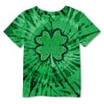 thumbnail image 1 of Shamrock Printed T-Shirts for Kids Irish Spring Summer Tops Round Neck Short Sleeve Soft Comfortable Casual Boys Girls St Patricks Day X02-Green 4-5 Years, 1 of 4