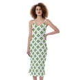 thumbnail image 1 of Shamrock Saint Patrick'S Day Print Slim Fit Midi Cami Dress, Irish St. Patrick'S Day Fashion Summer Maxi Sexy Casual Dress For Women, 1 of 4