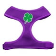 thumbnail image 1 of Shamrock Screen Print Soft Mesh Harness Purple Medium, 1 of 2