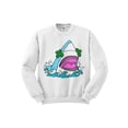 thumbnail image 1 of Shamrock Shark St Patrick's Day Sweatshirt Large White, 1 of 1