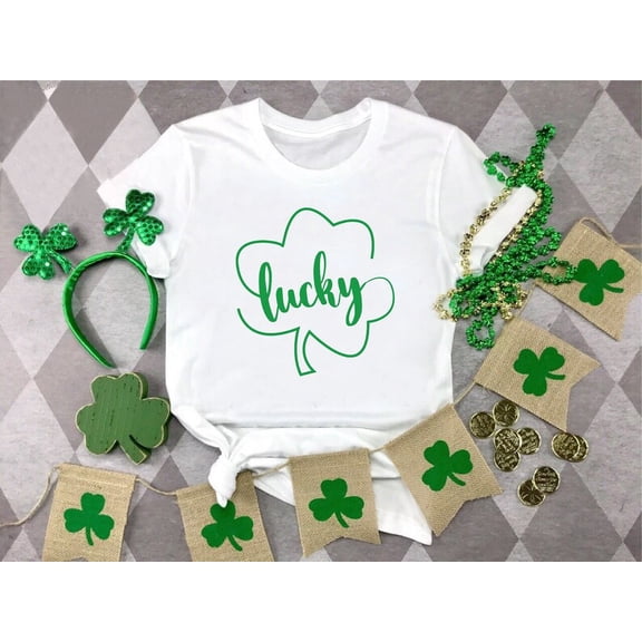 Shamrock Shirt, Irish T-Shirt, St Patrick'S Day Shirt, Women'S St Patty'S Shirt, Shamrock Shirt For , Lucky Shirt, St Patrick'S Day Gift, Full Size S-5XL