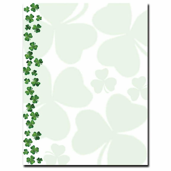 Shamrock Showers Letterhead Laser & Inkjet Printer Paper, Green, 80 Sheets per Pack