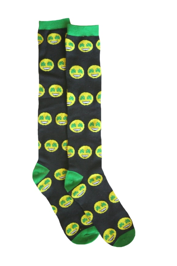 Smiley Faces Women's/Juniors' Knee-High Socks Sock Size 9-11