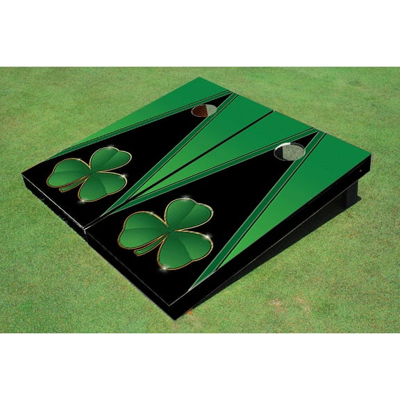 Shamrock Themed Cornhole Boards