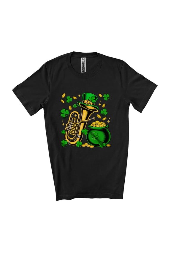 Shamrock Tuba Player; Awesome St. Patrick's Day Lucky Musical Instruments Unisex T-Shirt