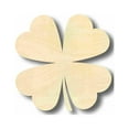 thumbnail image 1 of Shamrock Unfinished Wood Craft Lucky Four Leaf Clover up to 24"  DIY 46" / 3/4", 1 of 3