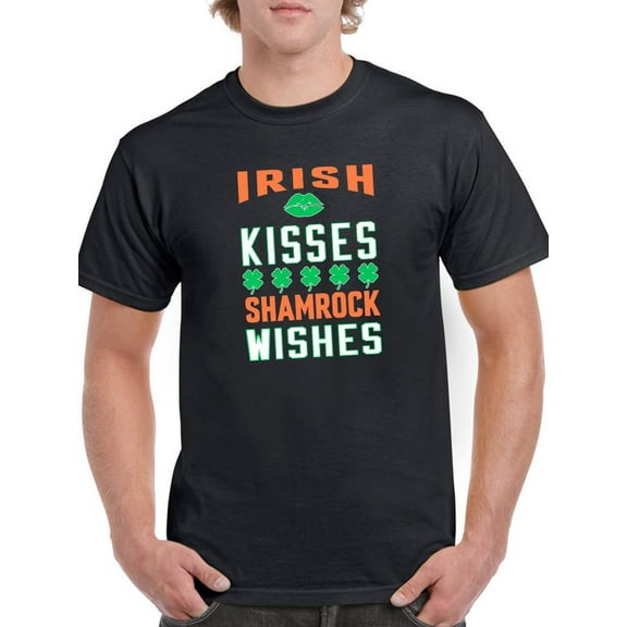 Shamrock Wishes T-Shirt Men -Image by Shutterstock, Male 3X-Large