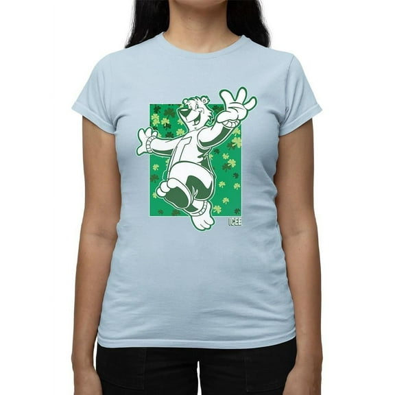 Shamrock's ICEE Bear Fun - Lucky St.Patrick's Day Graphic Women's T-shirt
