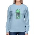thumbnail image 1 of Shamrock's ICEE Delight - Cool St. Patrick's Day Sweatshirt Women's, 1 of 4