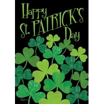 Shamrocks St Patricks Day Flag 28x40 Inch Double Sided St Patricks Day Garden Flag for Outdoor House St Pats Flag Yard Decoration