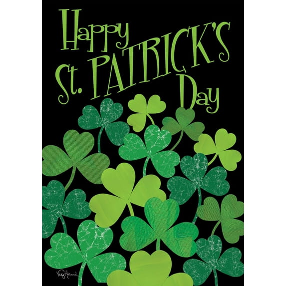 Shamrocks St Patricks Day Flag 28x40 Inch Double Sided St Patricks Day Garden Flag for Outdoor House St Pats Flag Yard Decoration