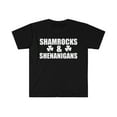 thumbnail image 1 of Shamrocks and Shenanigans Unisex T-shirt S-3XL St Patrick's Day, 1 of 2
