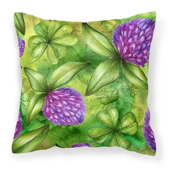 Shamrocks in Bloom Fabric Decorative Pillow