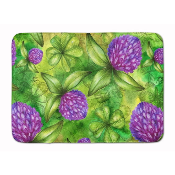 Shamrocks in Bloom Machine Washable Memory Foam Mat
