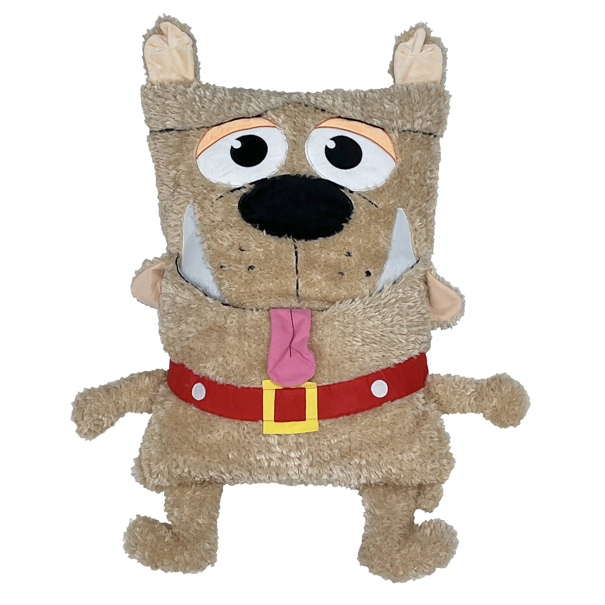 Shamzees: Dog - Brown - Plush Pillow Cover, Soft Huggable Animal