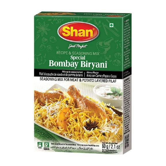Shan Bombay Biryani Recipe and Seasoning Mix 2.11 oz (60g)