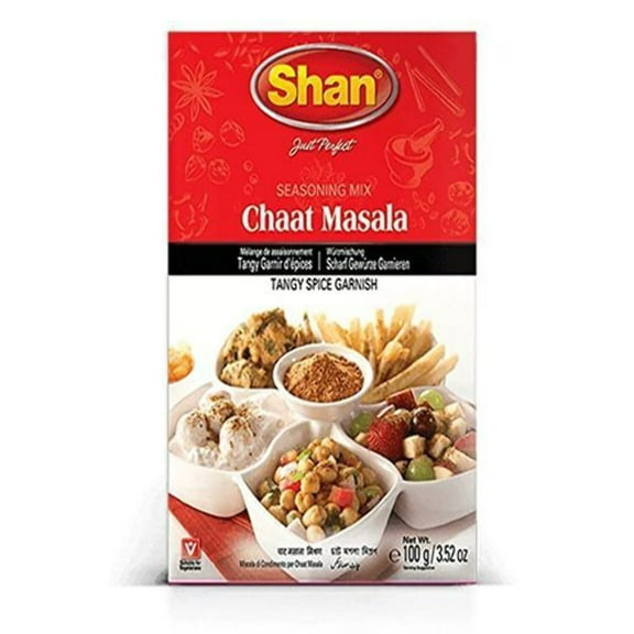 Shan Chaat Masala Seasoning Mix For Tangy Spice Garnich 100G (Pack Of 2)