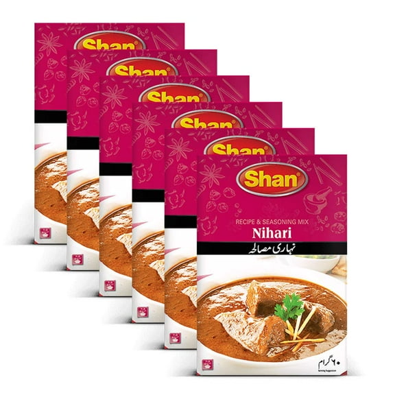 Shan - Nihari Masala Seasoning Mix 2.1 oz, 60g (Pack of 6)