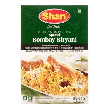 Shan Special Bombay Biryani Recipe & Seasoning Mix, 2.1 oz