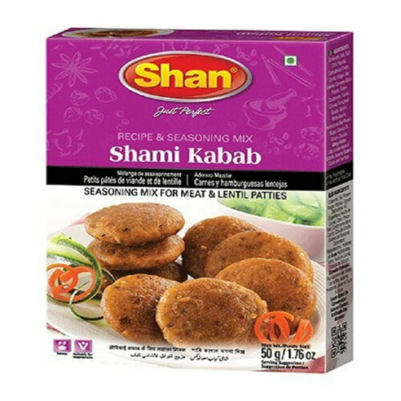 Shan Shami Kabab Recipe and Seasoning Mix 50g (Pack of 5)