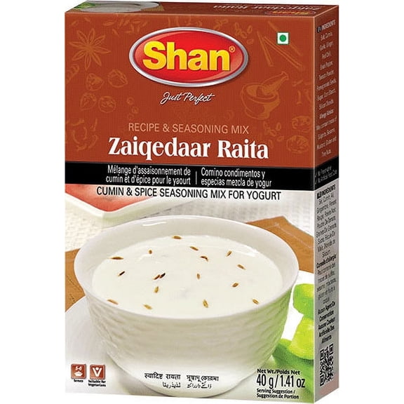 Shan Zaiqedaar Raita - Yogurt Seasoning Mix 40 gm box Pack of 2