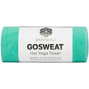 Shandali Gosweat Hot Yoga Towel in Teal - Super Absorbent, 100% Microfiber, Suede, Bikram Yoga Towel