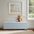 thumbnail image 1 of Shandra Tufted Top Upholstered Storage Bench Light Blue, 1 of 8