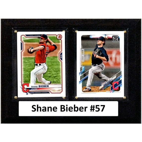 Shane Bieber Cleveland Guardians 6'' x 8'' Plaque