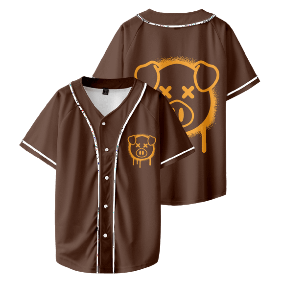 Shane Dawson Merch Spray Paint Pig Brown Shirt Unisex T-Shirt Short Sleeve Casual Shirts