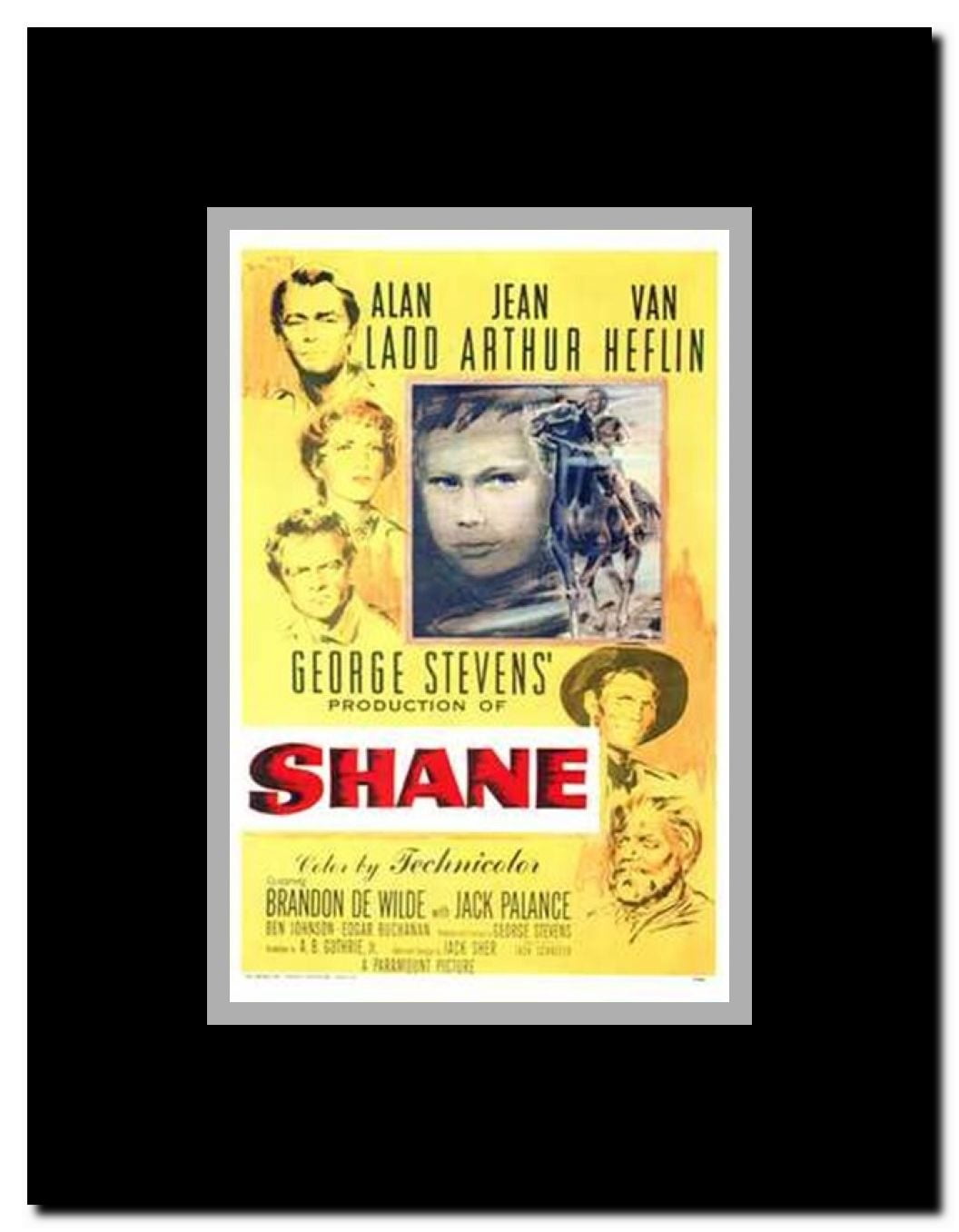 Shane Framed Movie Poster