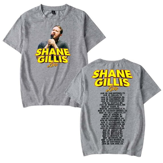 Shane Gillis 2025 Tour Unisex Crewneck Short Sleeve Trendy T-Shirt Soft Cotton Concert Merch