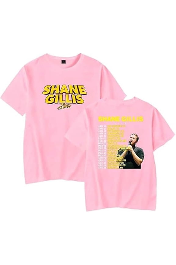 Shane Gillis 2025 Tour Unisex Fashion Round Neck Short Sleeve T-Shirt Trendy Streetwear Tops for Men & Women
