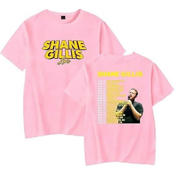 Shane Gillis Live 2025 T-shirt Fashion Round Neck Tops Men And Women New Short-sleeved Street Wear