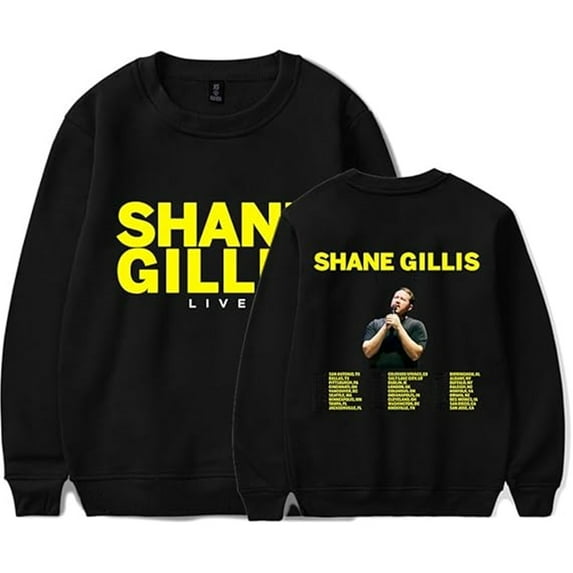 Shane Gillis Live 2025 Tour Merch Long Sleeve Classic Sweatshirt Men's And Women's Hip Hop Streetwear
