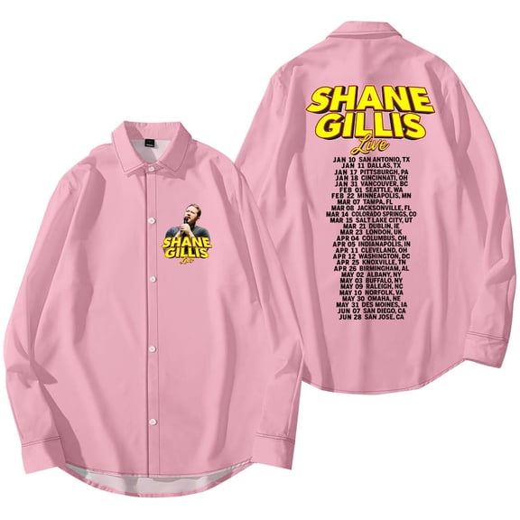 Shane Gillis Live 2025 Tour Merch Shirt Women Men Long Sleeve Casual Streetwear Clothes