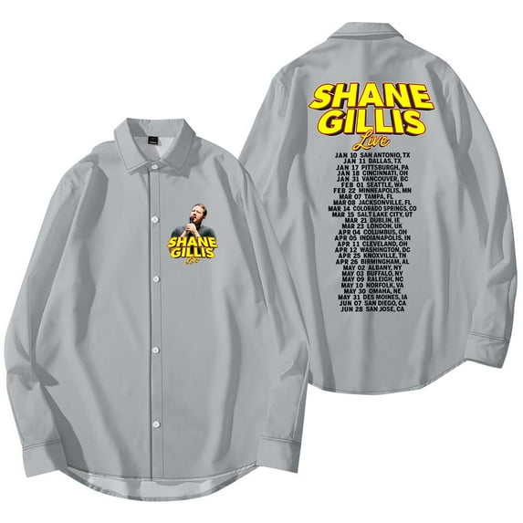 Shane Gillis Live 2025 Tour Merch Shirt Women Men Long Sleeve Casual Streetwear Clothes