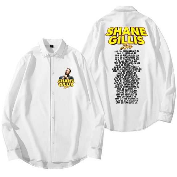 Shane Gillis Live 2025 Tour Merch Shirt Women Men Long Sleeve Casual Streetwear Clothes