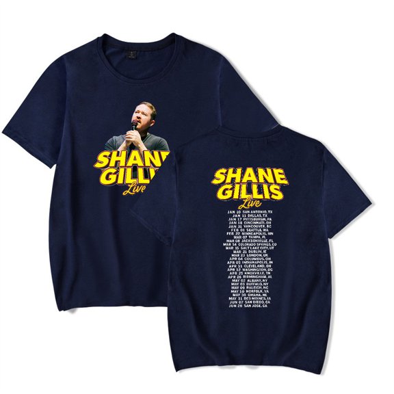 Shane Gillis Live 2025 Tshirt Cosplay Short Sleeve Hip Hop Tops Tees Casual T-shirt