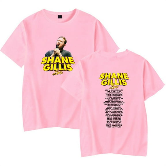 Shane Gillis Live 2025 Tshirt Cosplay Short Sleeve Hip Hop Tops Tees Casual T-shirt