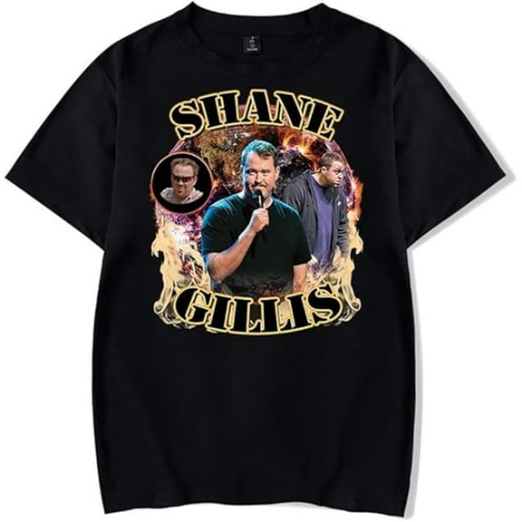 Shane Gillis Merch T-shirt Fashion Print Short Sleeve Men And Women Fun Hip-hop Street Wear