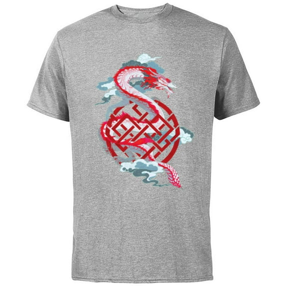 Shang-Chi and the Legend of the Ten Rings Great Protector - Short Sleeve Cotton T-Shirt for Adults - Customized-Athletic Heather