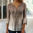 ShangQi Spring Tops for Women 2025 Trendy Cute Floral Print Tops for