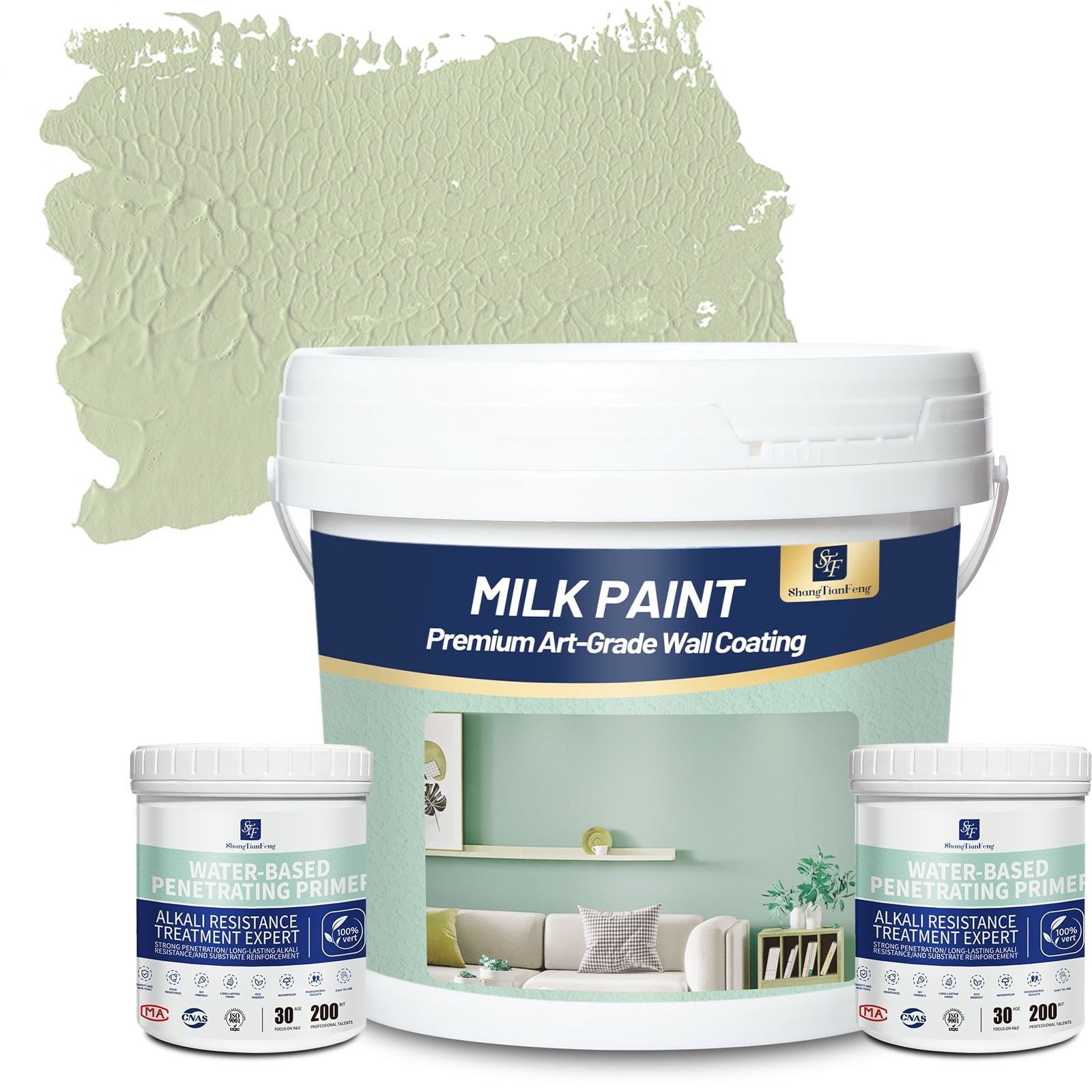 Shangtianfeng Light Green Interior Paint Primer Kit 1 Gallon Photo Inspiration