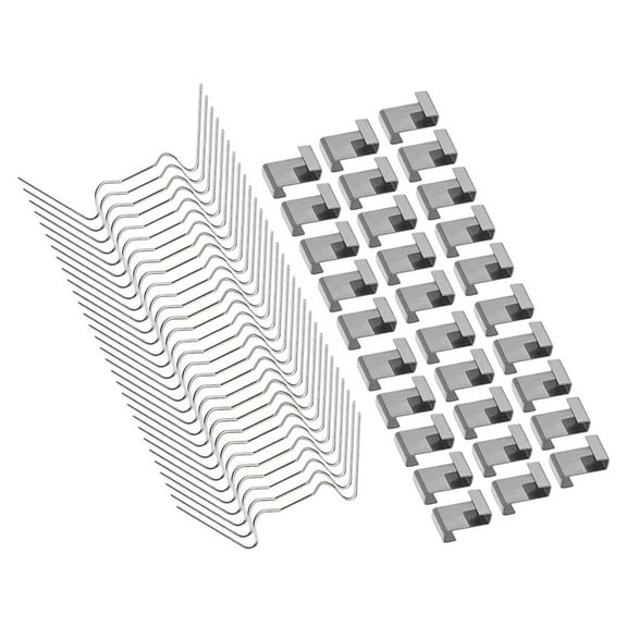 Topbathy 100Pcs Stainless Steel Greenhouse Glass Pane Clips with Rust Resistant Polished Finish