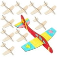 Shangfeng 20pcs Wood Assemble Airplane Models Wooden DIY Blank Painting