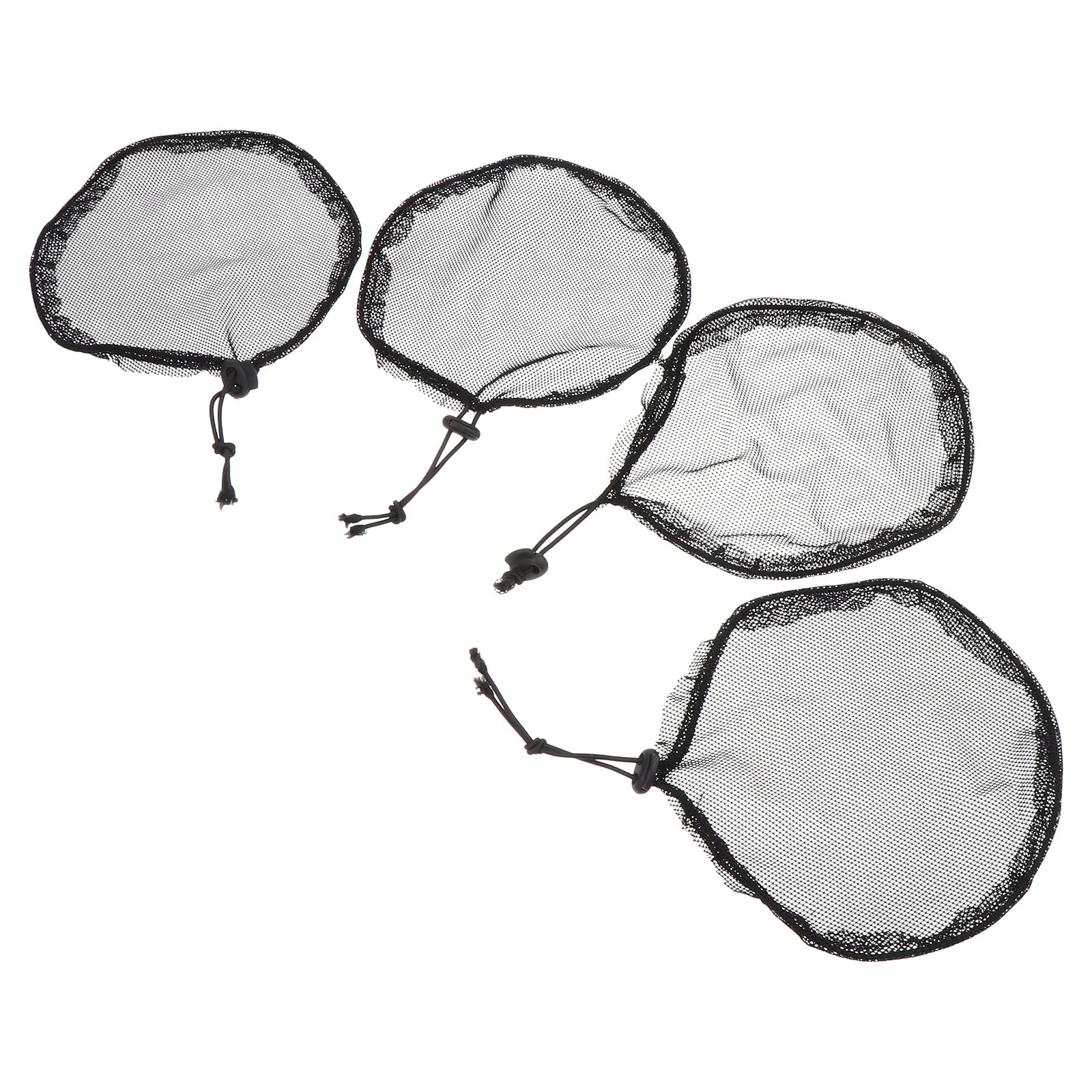 Shangfeng 4Pcs Women Ponytail Stretchy Hair Bun Elastic Nets