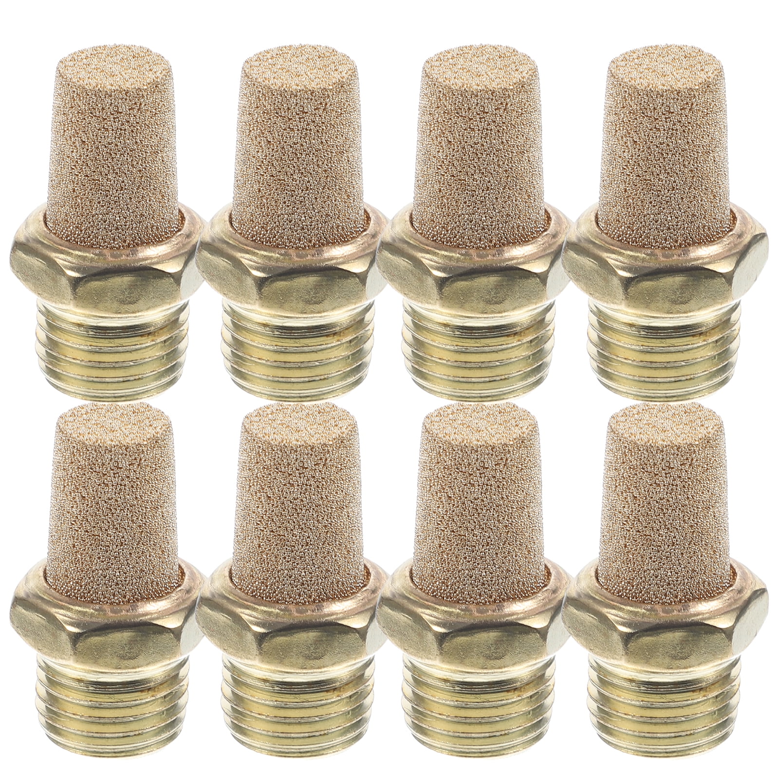 Shangfeng 8pcs Pneumatic Muffler 1/4 Air Solenoid Muffler Valved