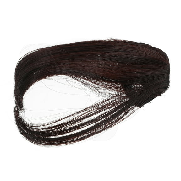 Fashion One Piece Clip in Hair Bangs / Thin Fringe / Hair Extensions Natural Fake Hair Pieces (Dark Brown)