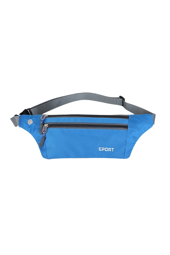 y Blue Outdoor Waist Bag Fanny Pack Lightweight Sports Pouch for Jogging Hiking and Travel